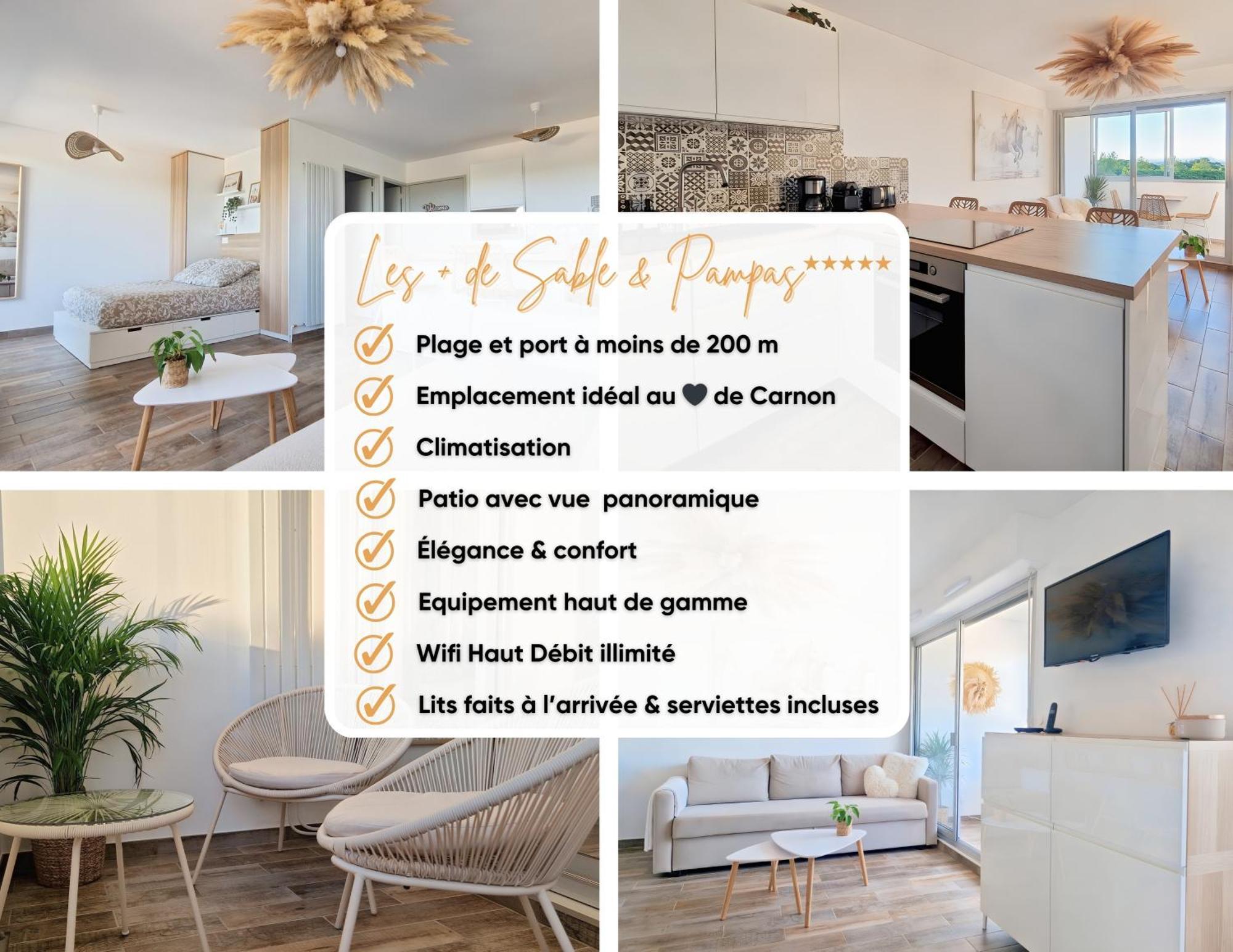 Appartement Sable & Pampas - Meuble De Tourisme 5 Etoiles à Carnon-Plage Extérieur photo